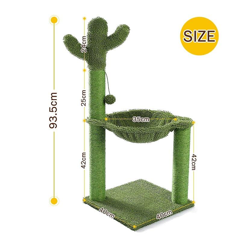 Cactus cat - scratching post with sisal rope