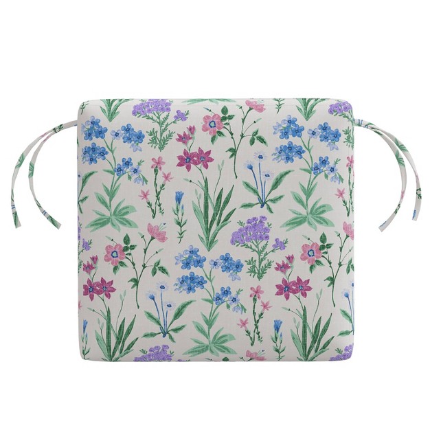 Outdoor Chair Cushion Botanical Multi