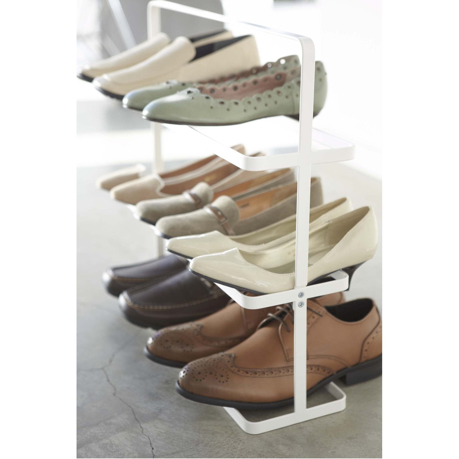 Tower 3-Tier Slim Portable Shoe Rack - Wide in Various Colors