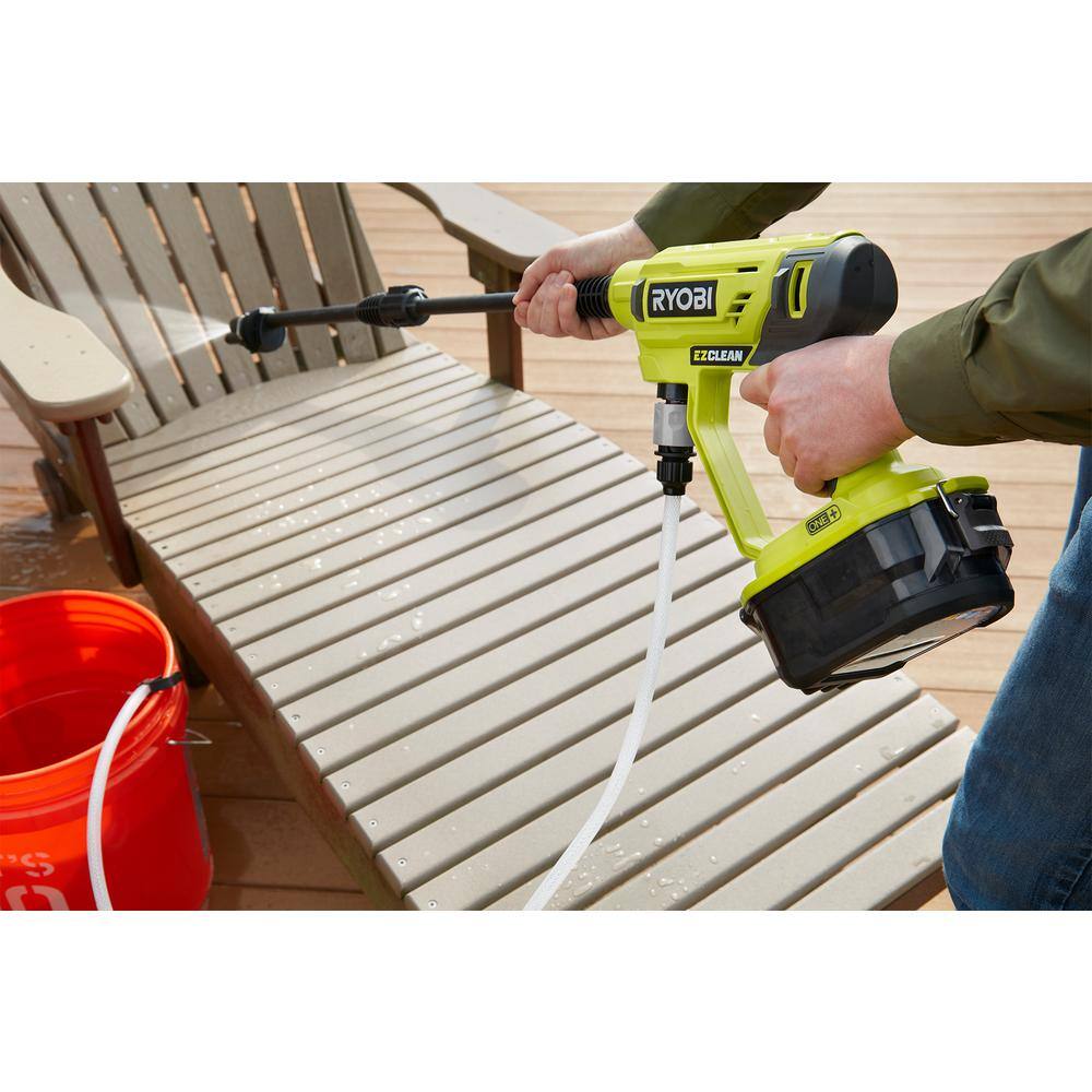 RYOBI ONE+ 18V EZClean 320 PSI 0.8 GPM Cordless Battery Cold Water Power Cleaner (Tool Only) RY120350