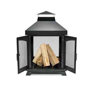 Endless Summer 43 in. Black All Steel Wood Burning Fireplace WAF3014ES