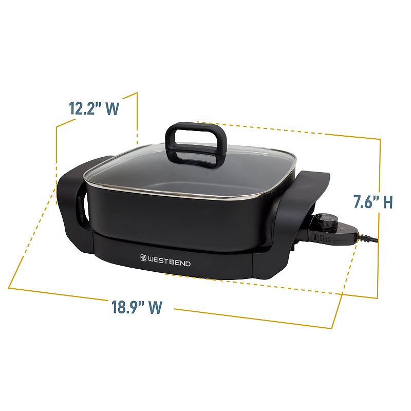 West Bend 12-in. Nonstick Electric Skillet