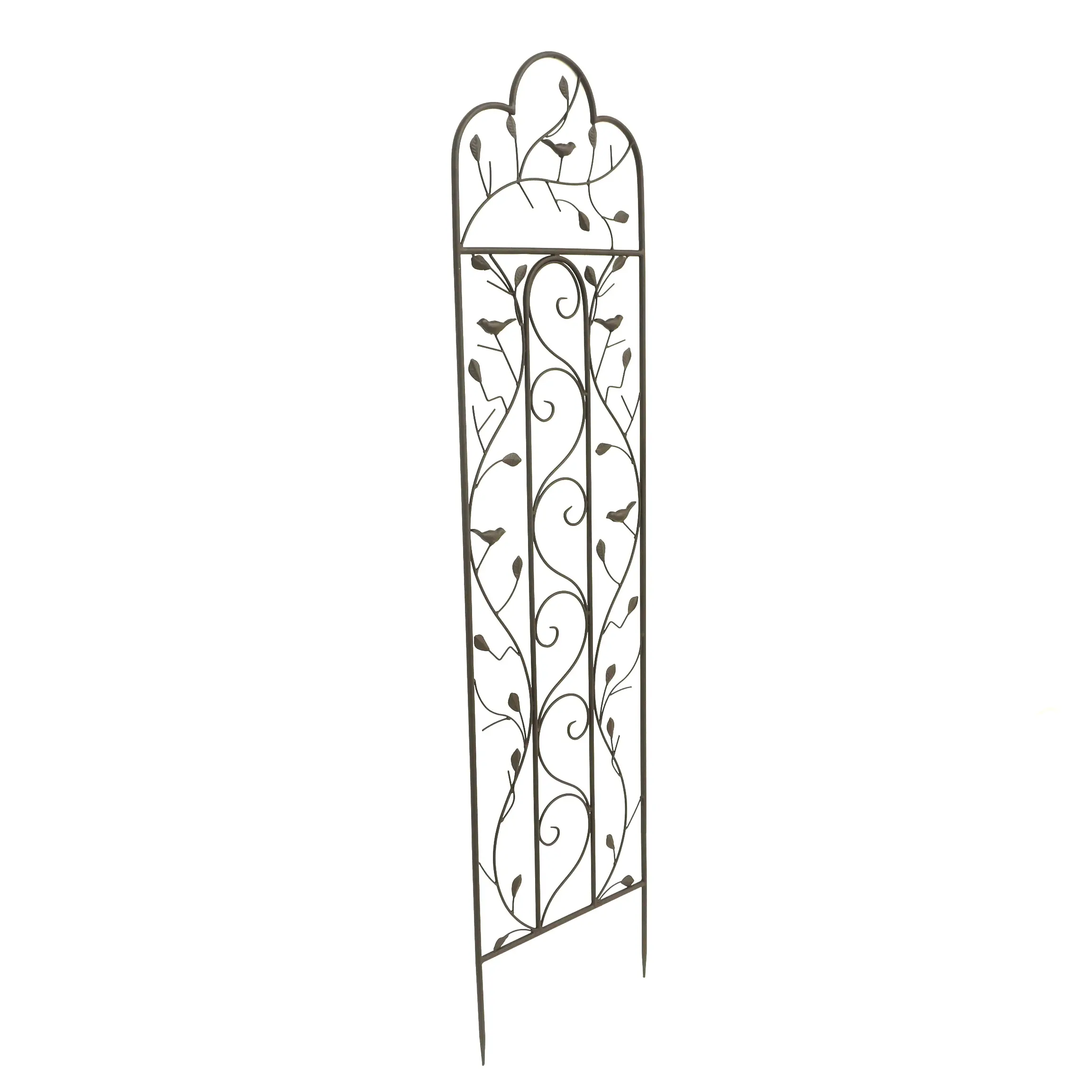 Factory Supply Black Wrought Iron Fence Garden Wall Trellis for Vegetables