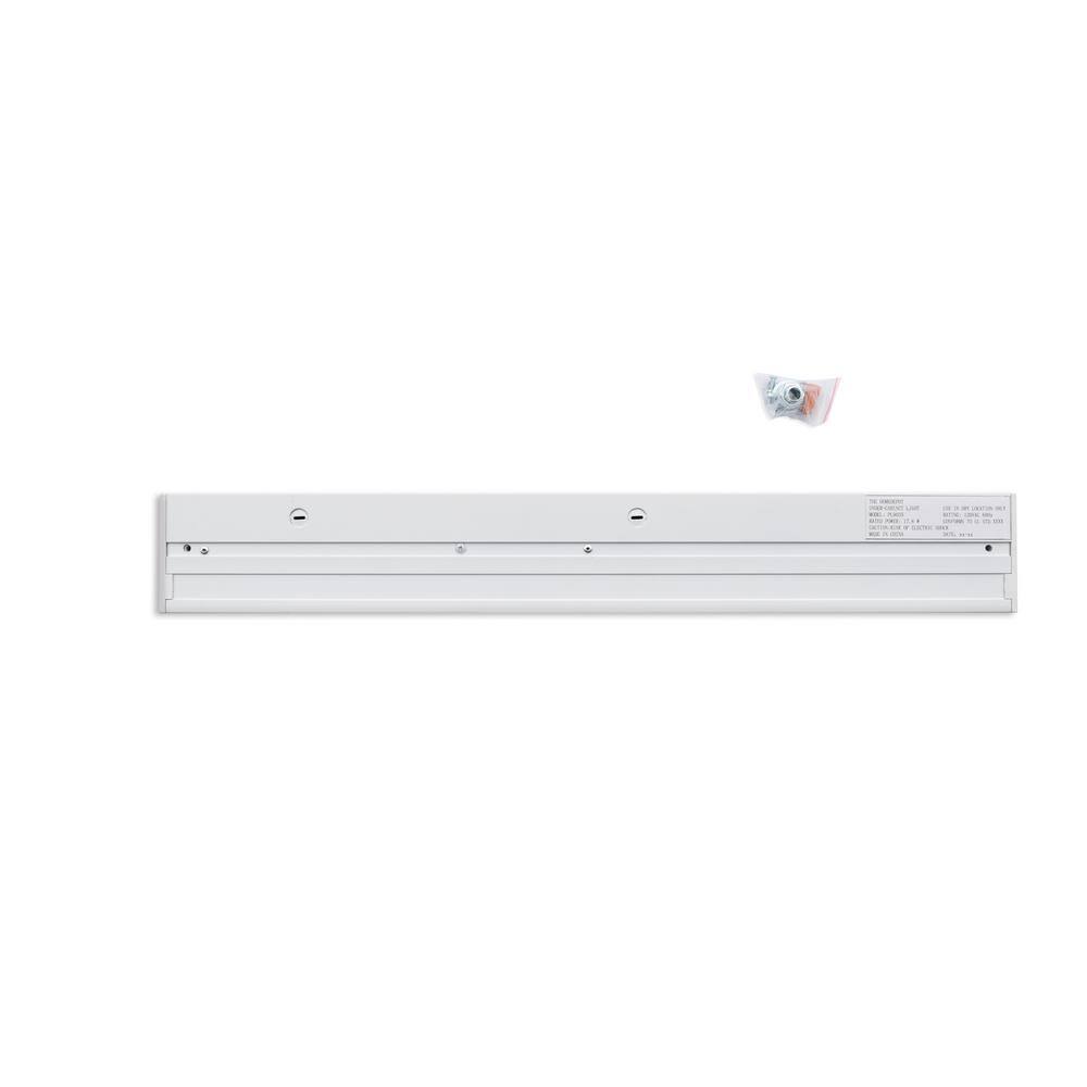 Commercial Electric Direct Wire Aluminum 24 in. LED White CCT Changing Under Cabinet Light PL9035