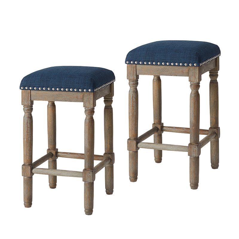 Madison Park Cirque Backless Counter Stool 2-Piece Set