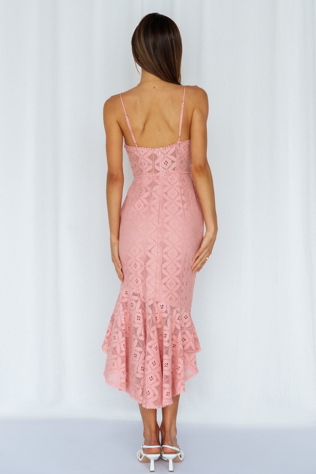 Back In The Habit Midi Dress Blush