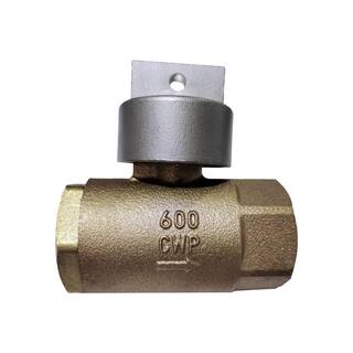 34 in. Brass FNPT In-Line Irrigation Ball Valve with Automatic Drain 78-621-01