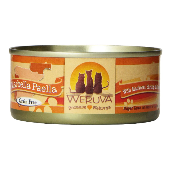 Weruva Classics Marbella Paella with Mackerel， Shrimp and Mussels Grain-