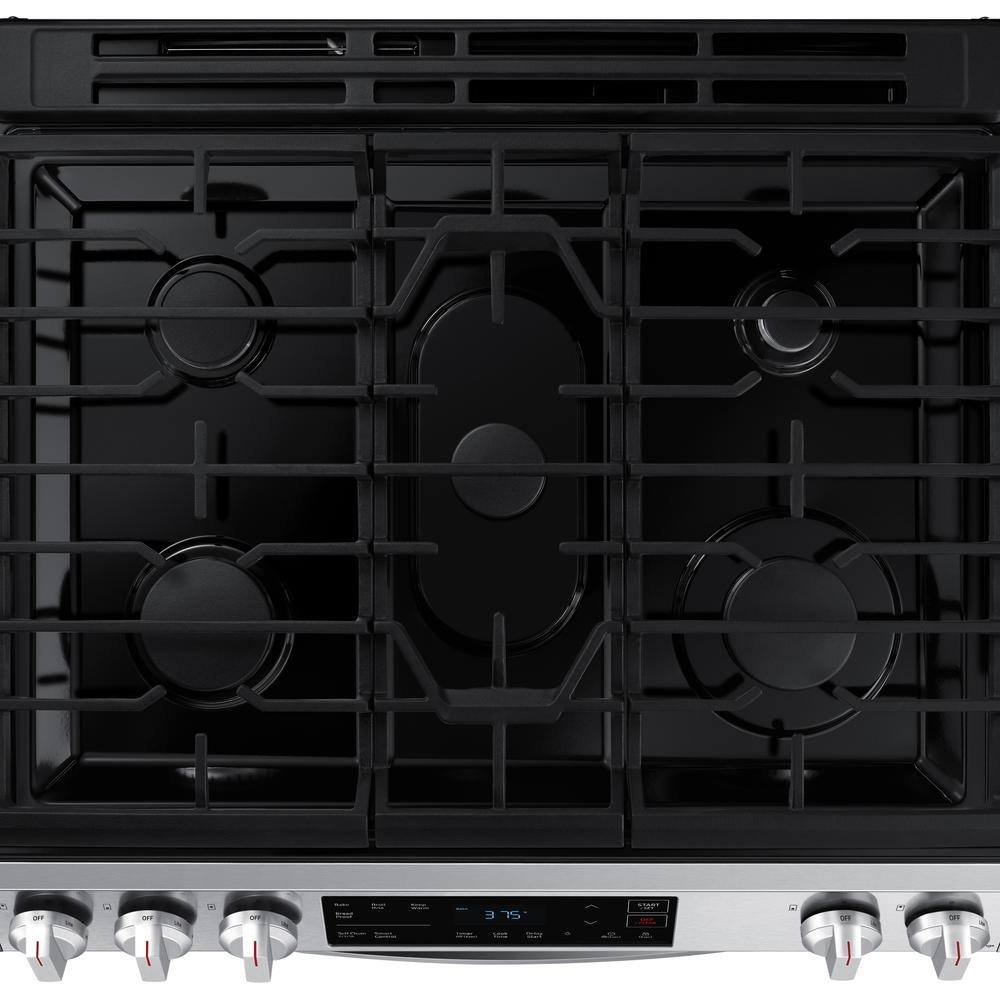  30 in. 6.0 cu. ft. Slide-In Gas Range with Self-Cleaning Oven in Stainless Steel NX60T8111SS