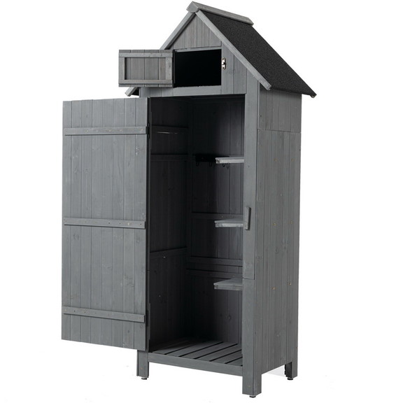 30.3L x 21.3W x 70.5H Outdoor Storage Cabinet T...