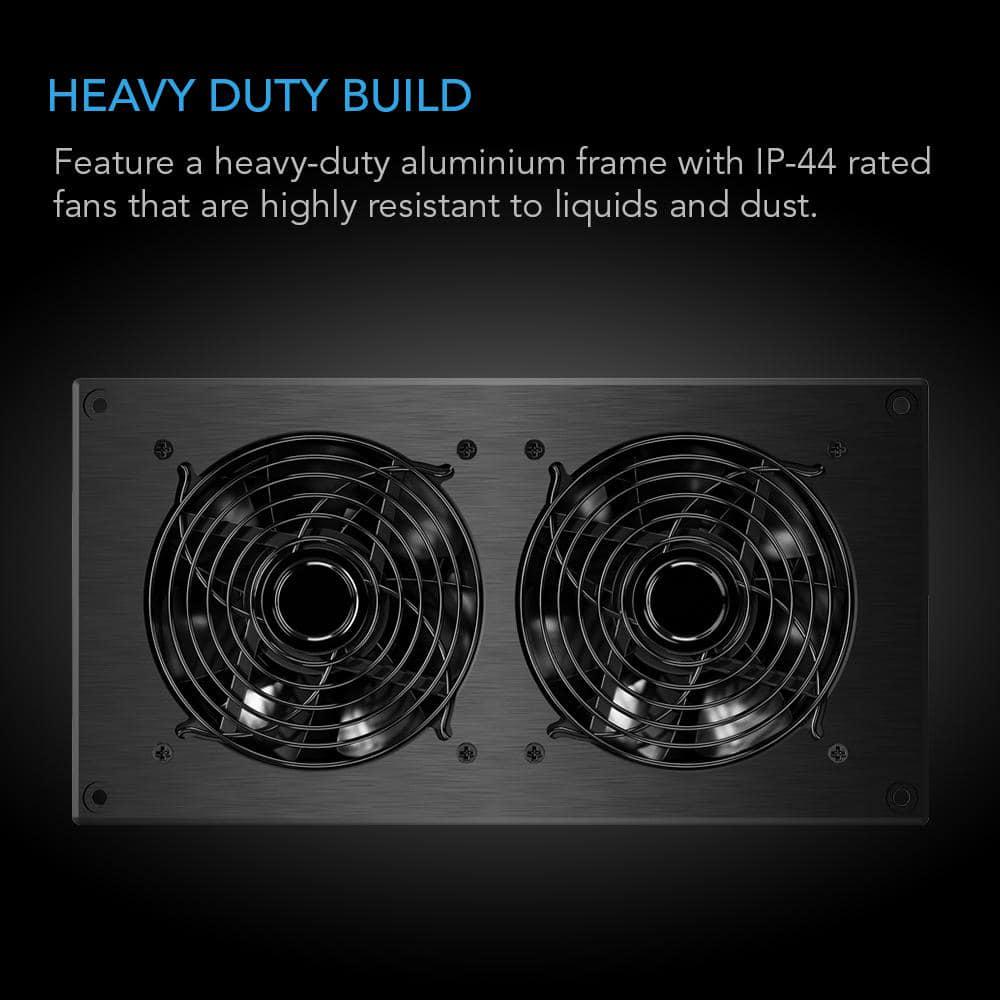 AC Infinity Airtitan T7 240 CFM Indoor Wall Mount Crawlspace Basement Ventilator Exhaust Fan Temperature and Dehumidistat Controller