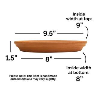 Pennington 10 in. Medium Terra Cotta Clay Saucer 100043041