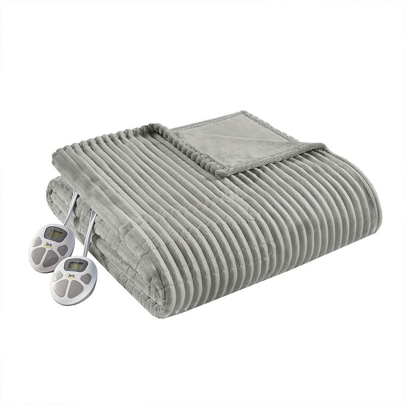 Serta Corded Plush Electric Heated Blanket