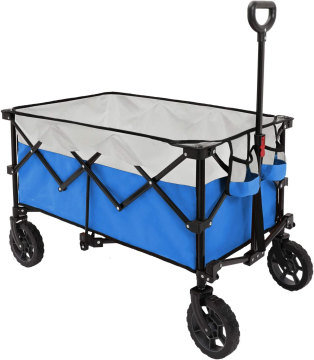 Collapsible Outdoor Utility Wagon with All-Terrain Beach Wheels