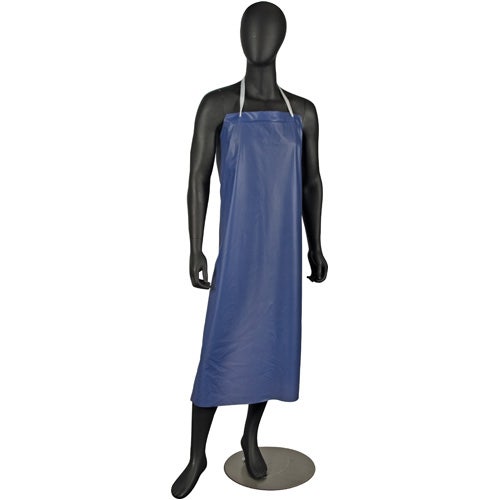 San Jamar 614DVA-BL Vinyl Dishwashing Apron， 8mm， Blue