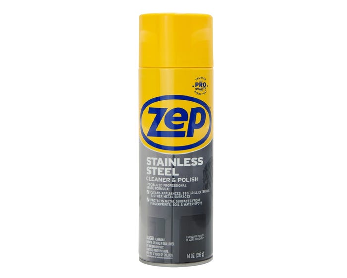 Zep Stainless Steel Cleaner， 14 oz - ZUSSTL14