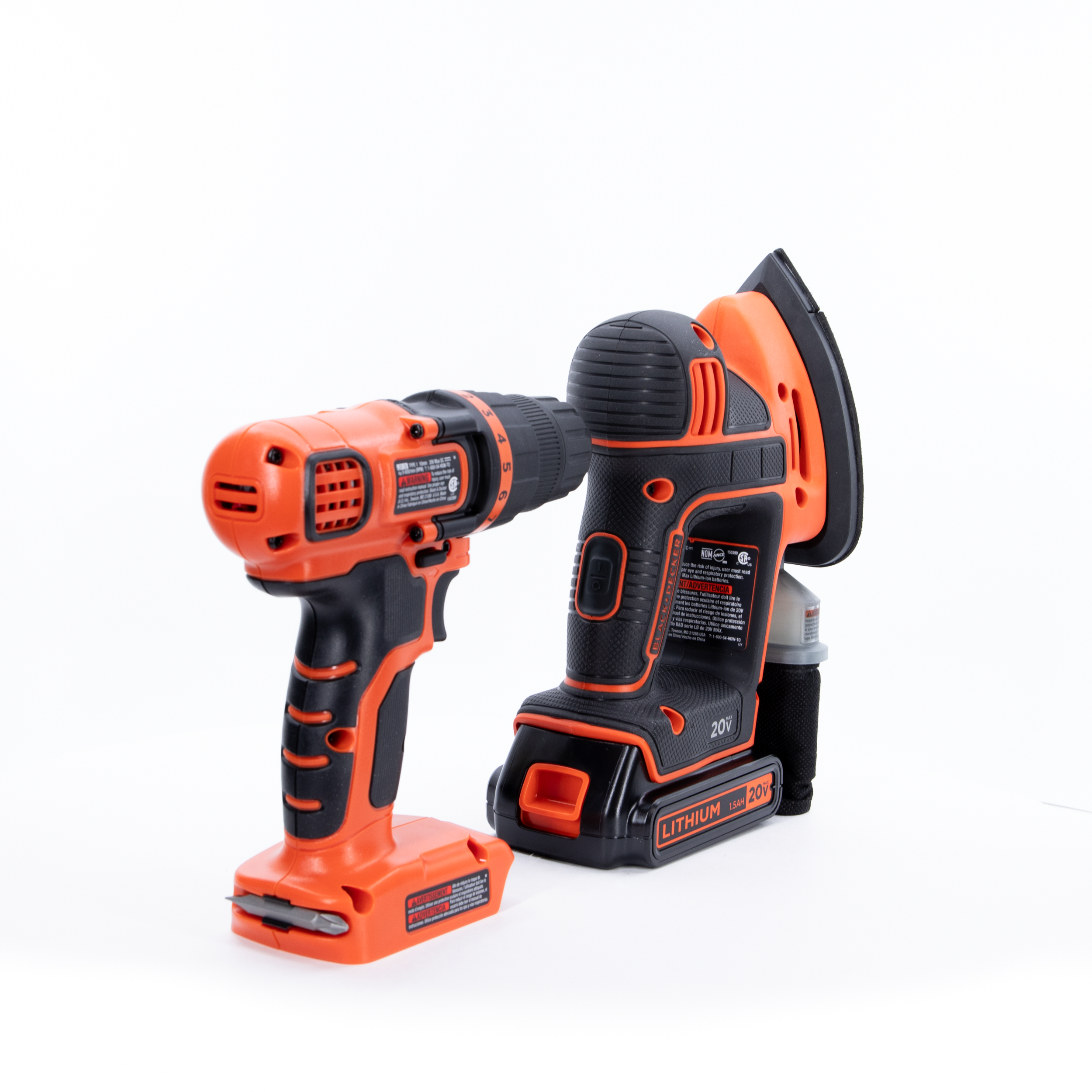 20V MAX* POWERCONNECT™ Cordless Drill/Driver + MOUSE™ Detail Sander Combo Kit