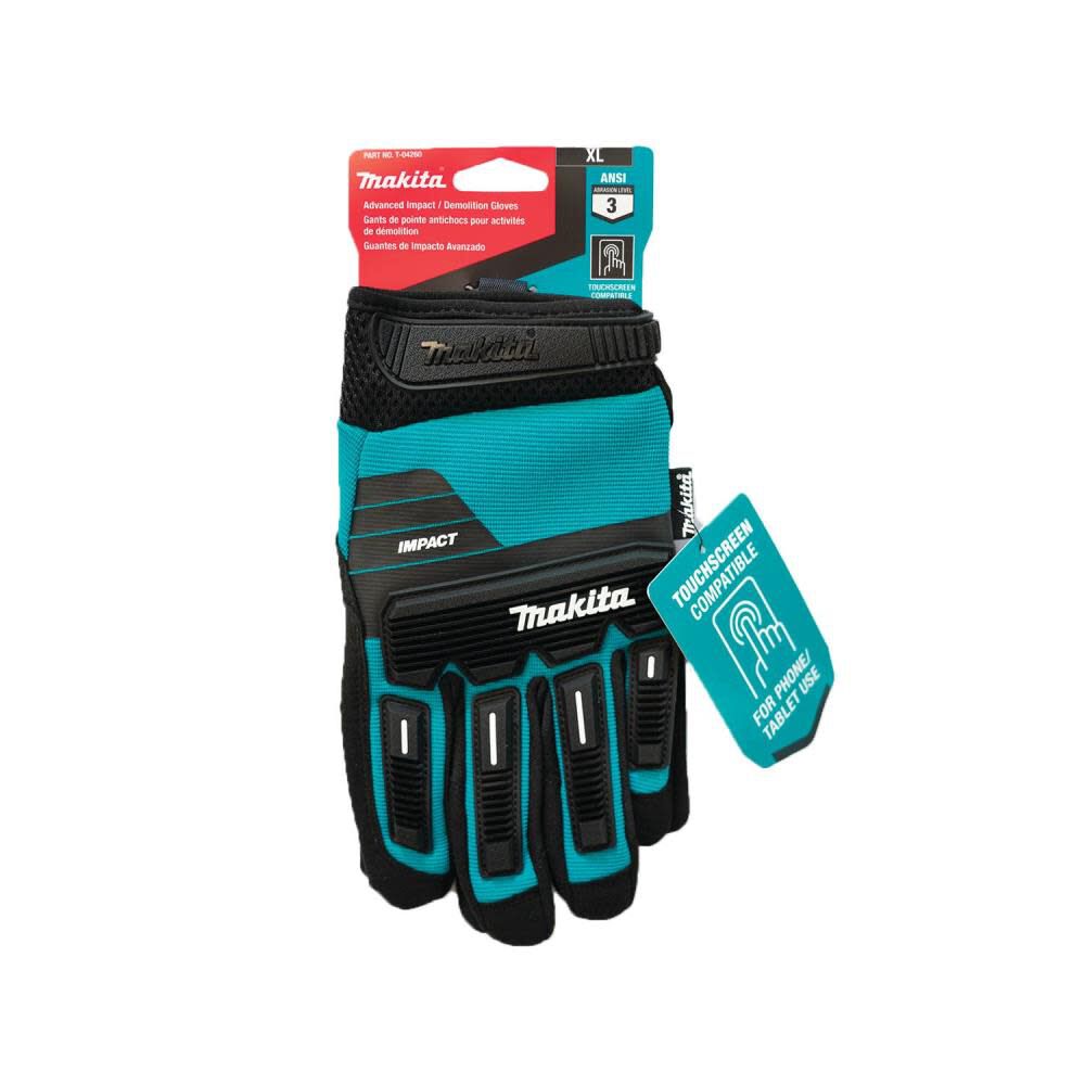 Makita Advanced Impact Demolition Gloves XL T-04260 from Makita