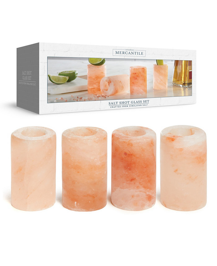 Studio Mercantile Himalayan Salt Shot Glasses Set of 4