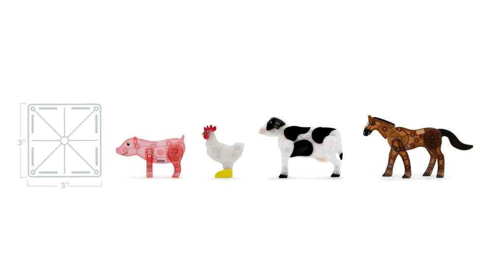 Magna-Tiles Farm Animals Set