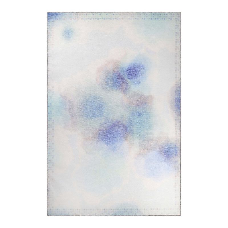 Superior Watercolor Abstract Anti-Slip Area Rug