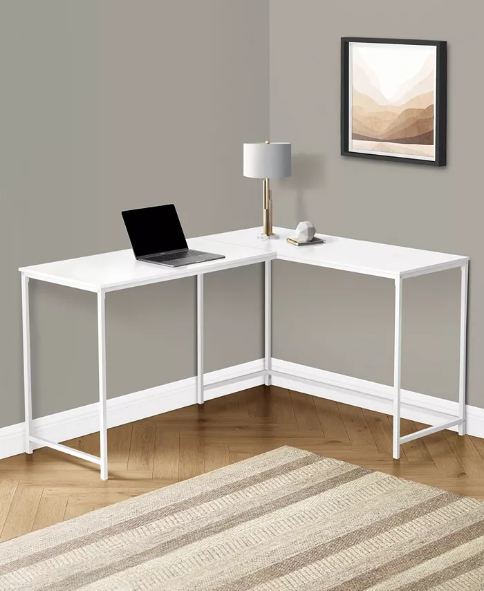 Monarch Specialties L-Shaped Desk with Ample Work Space