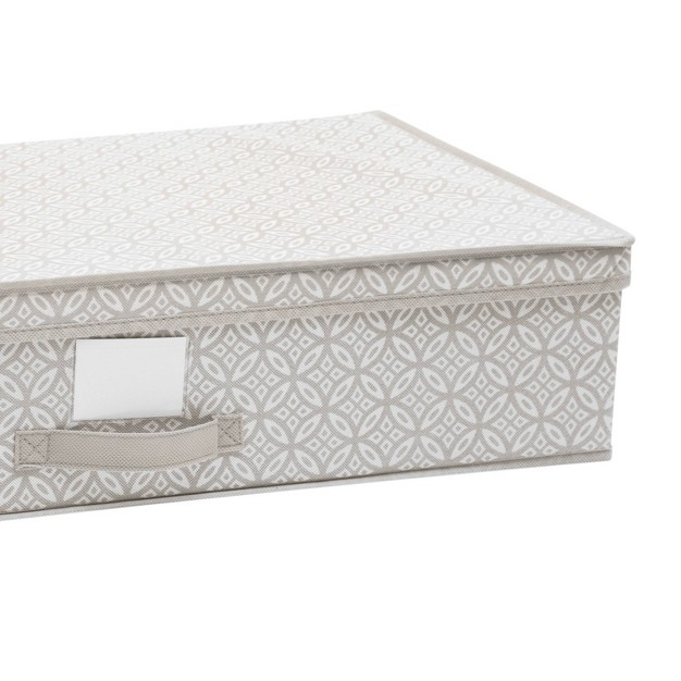 Simplify Underbed Storage Box Gray Boho Print