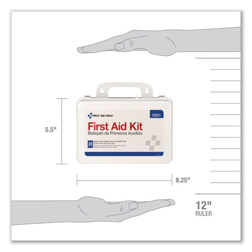 PhysiciansCare First Aid Kit for Use by Up to 25 People， 113 Pieces， Plastic Case (25001)