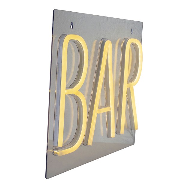 Yellow Neon Style Bar Led Lighted Wall Sign