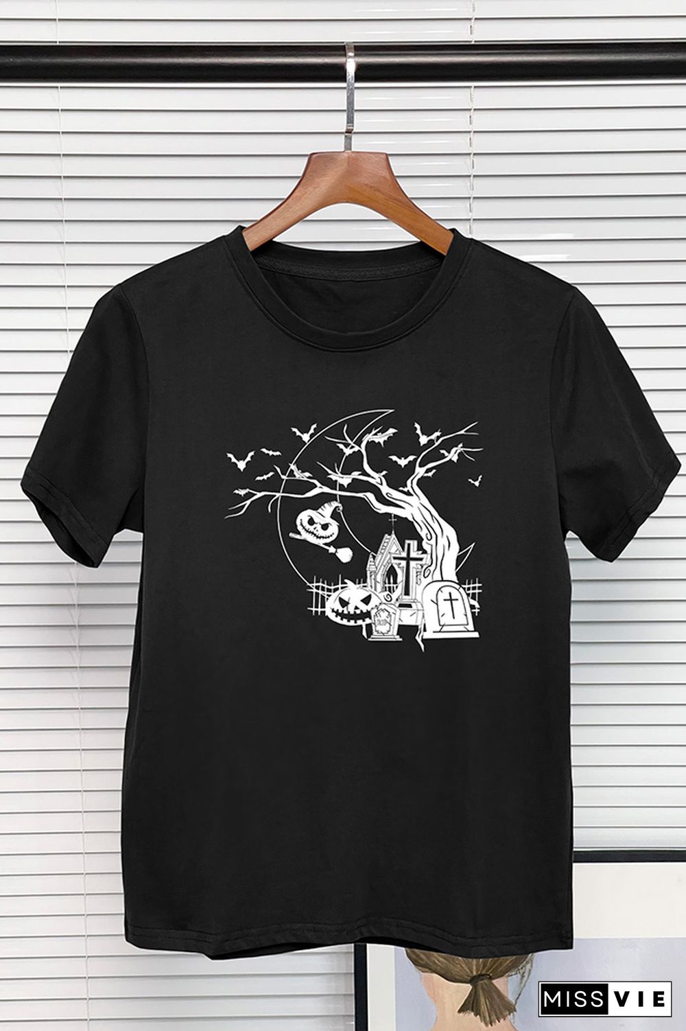 Halloween Pumpkin Tree Graphic Tee