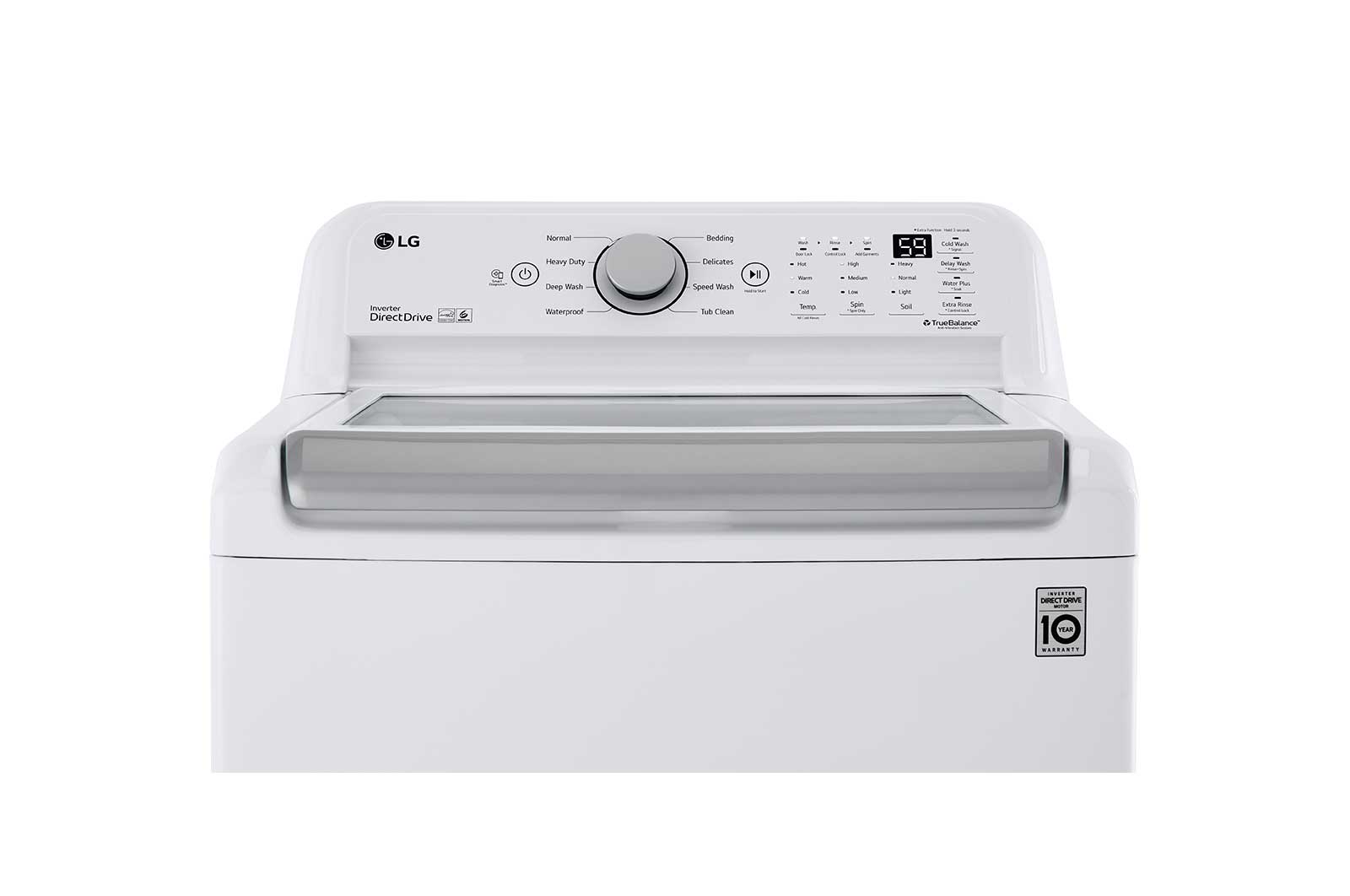 Lg WT7150CW 5.0 Cu. Ft. Mega Capacity Top Load Washer With Turbodrum™ Technology