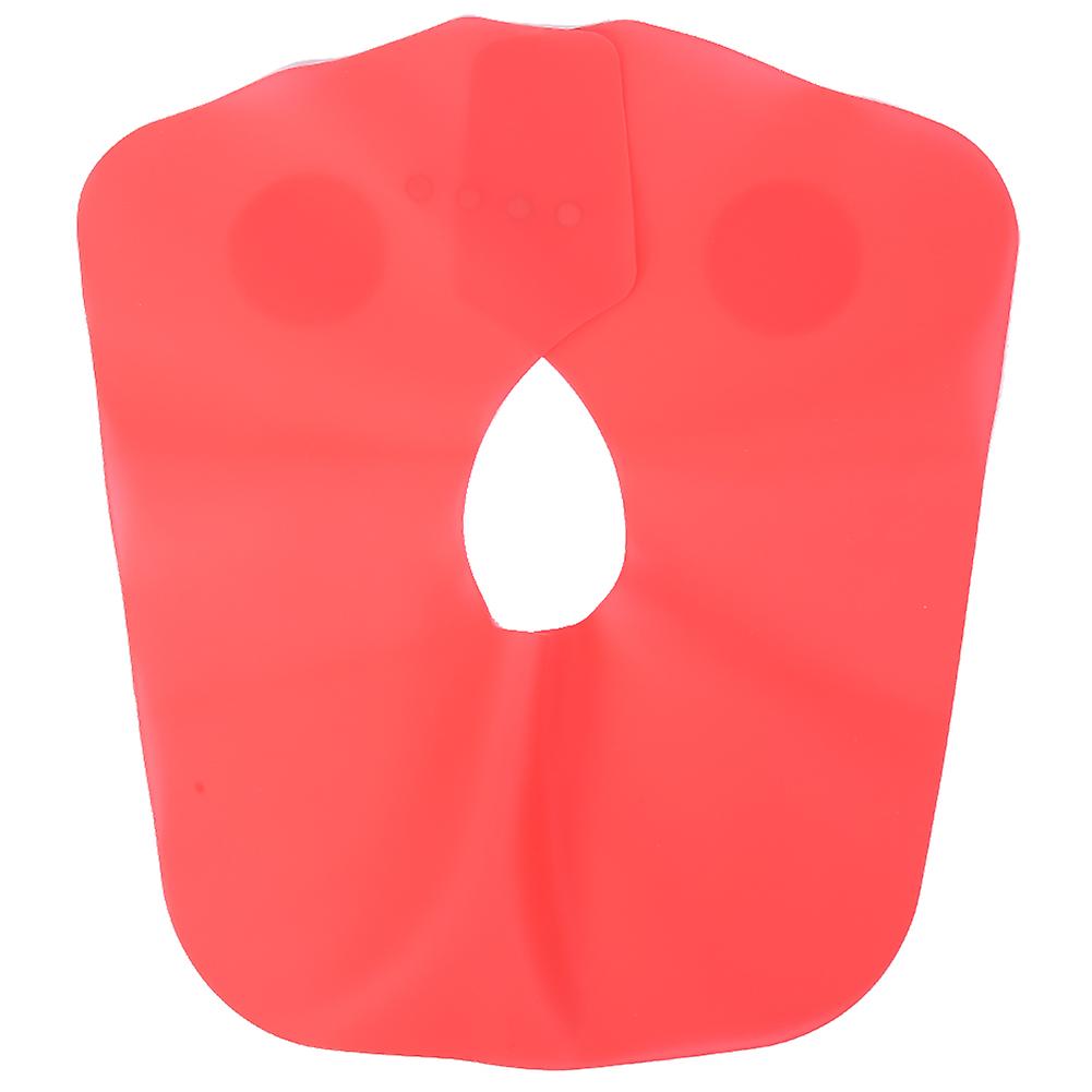 Professional Silicone Hair Cutting Dyeing Cape Home Barber Shop Hairdressing Shawll Red