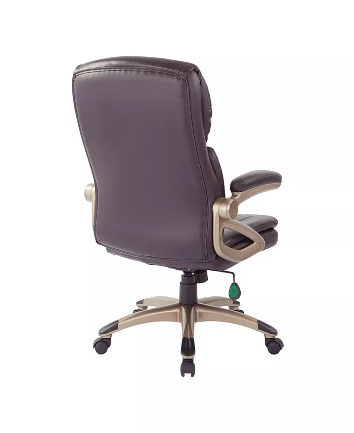 OSP Home Furnishings High Back Leather Executive Office Manager's Chair