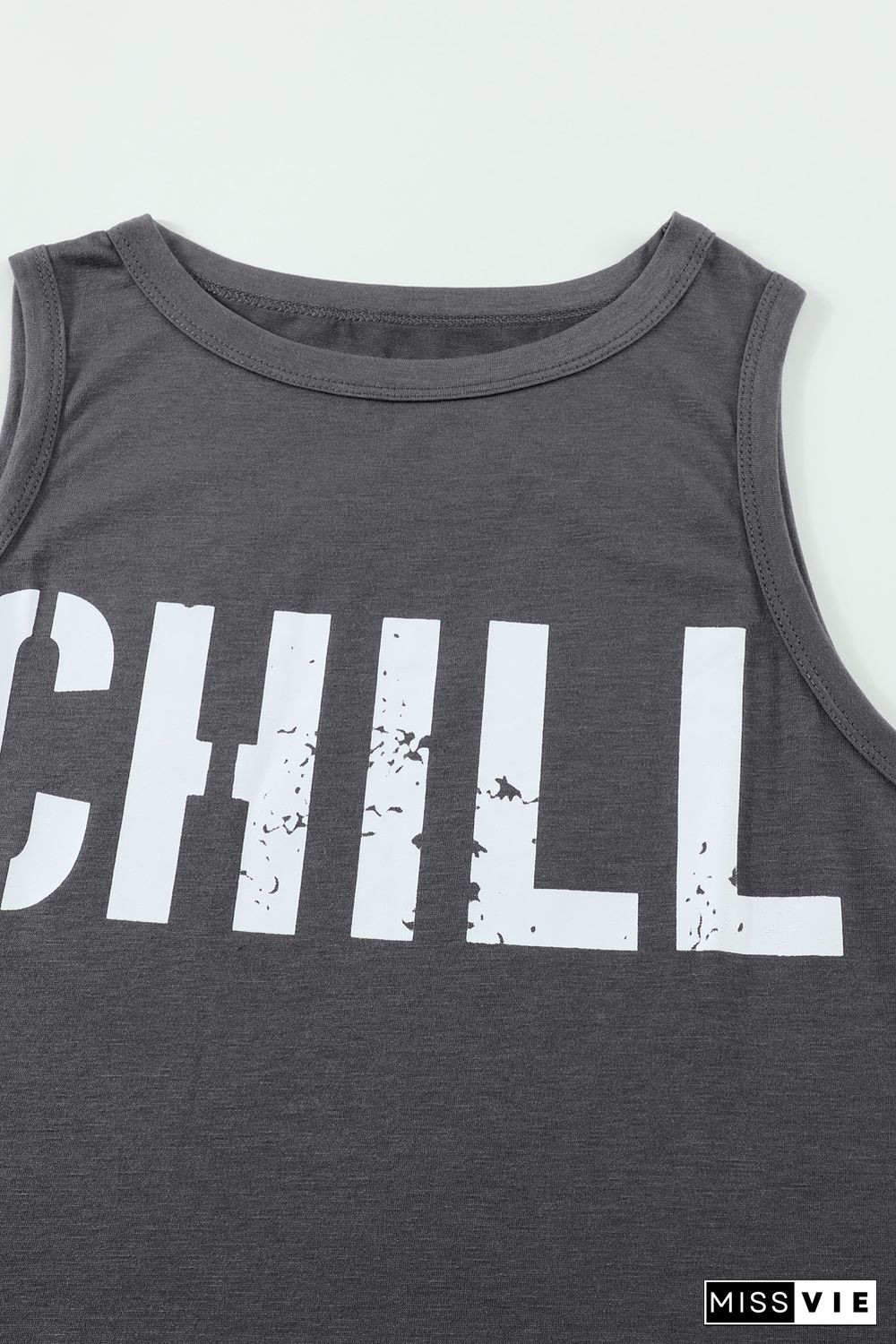 CHILL Graphic Print Tank Top