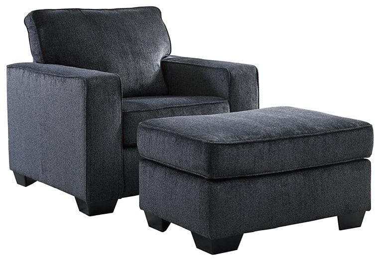 (Online Special Price) Altari Chair & Ottoman Set / 2pc