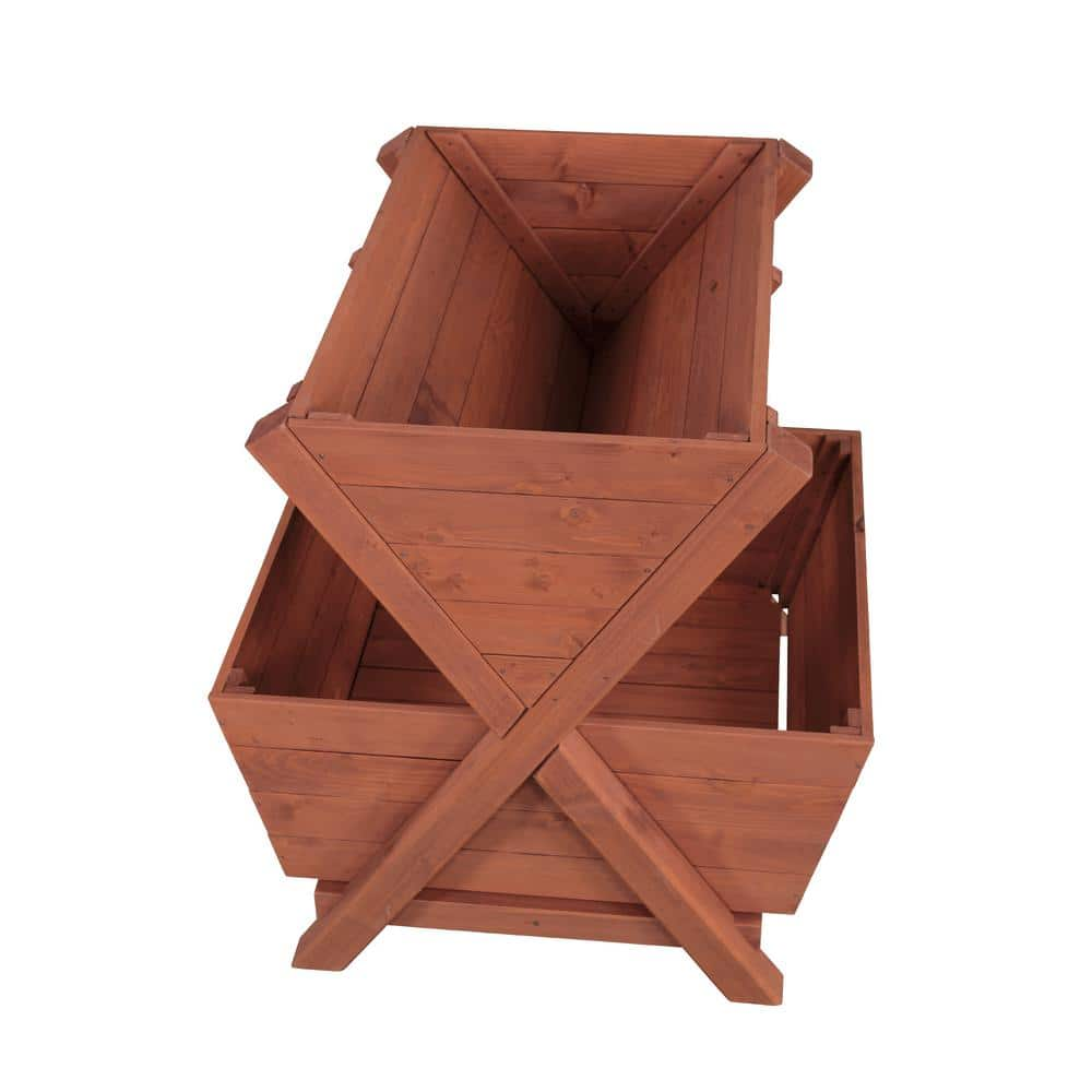 Leisure Season Wooden 2-Tier Planter Box PB3233