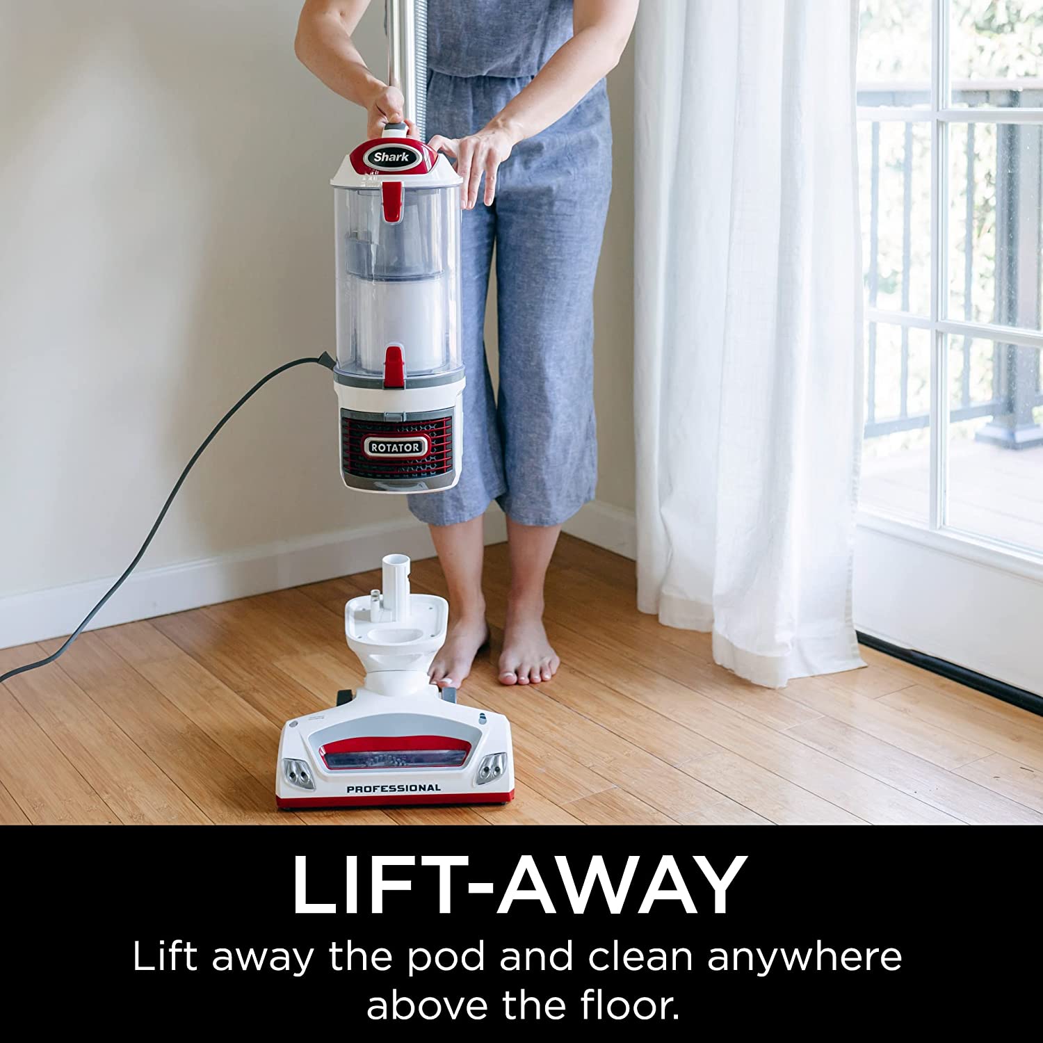 Professional Lift-Away Upright Vacuum with HEPA Filter