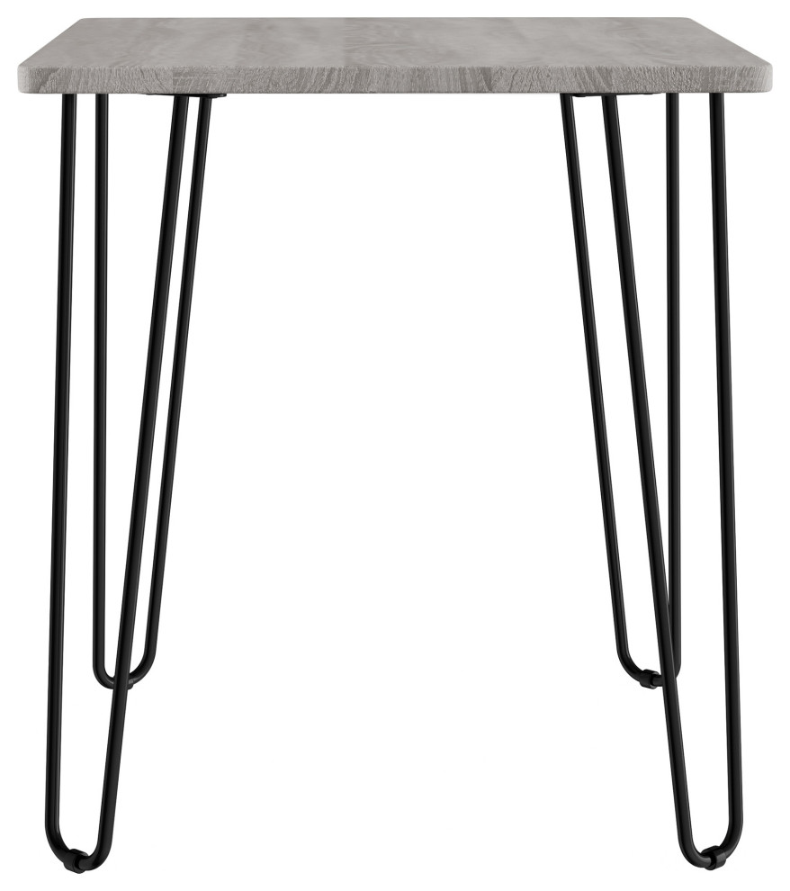 End Table With Hairpin Legs Modern Industrial Style Accent Furniture   Industrial   Side Tables And End Tables   by Trademark Global  Houzz