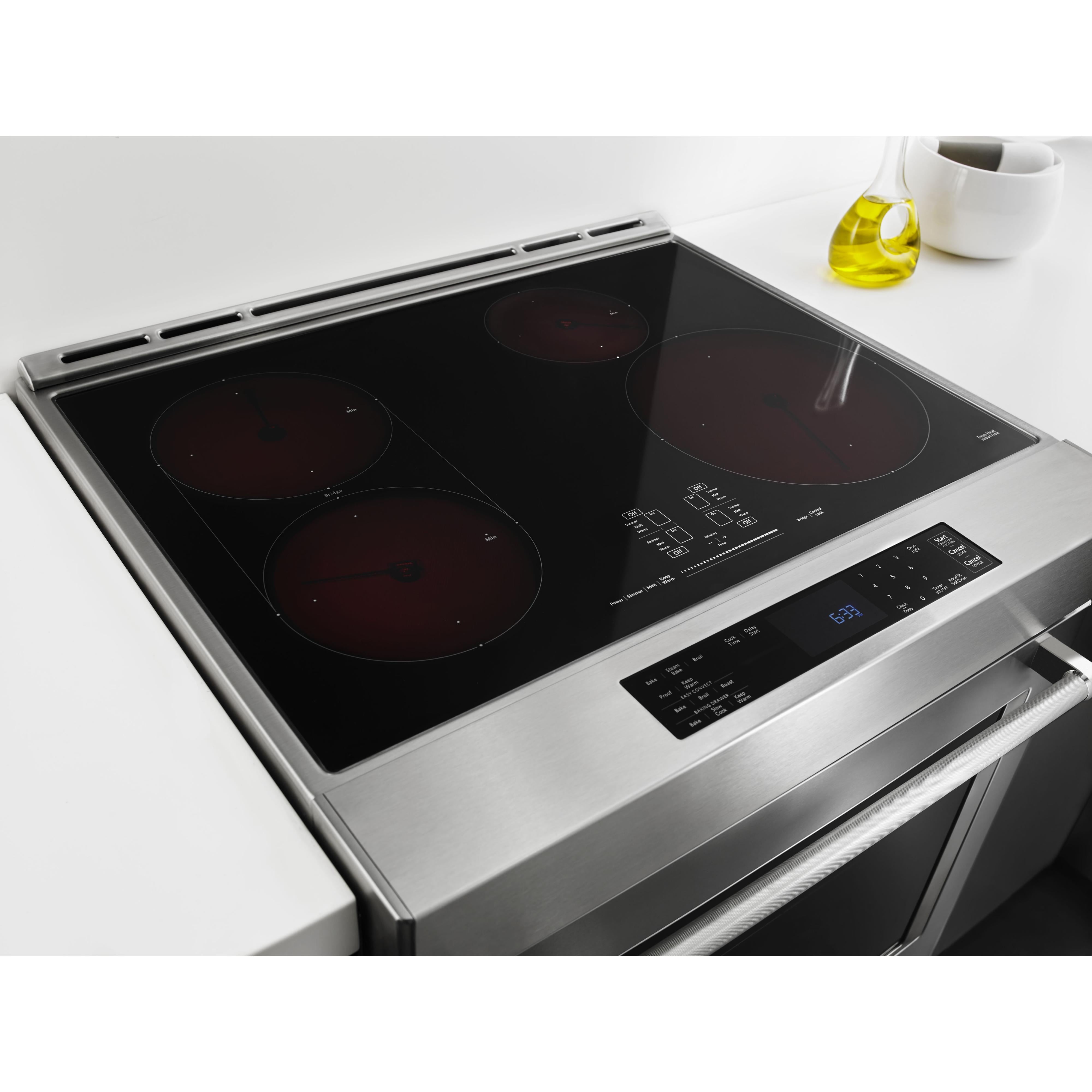 KitchenAid 30-inch Slide-In Induction Range with Air Fry Technology KSIS730PSS