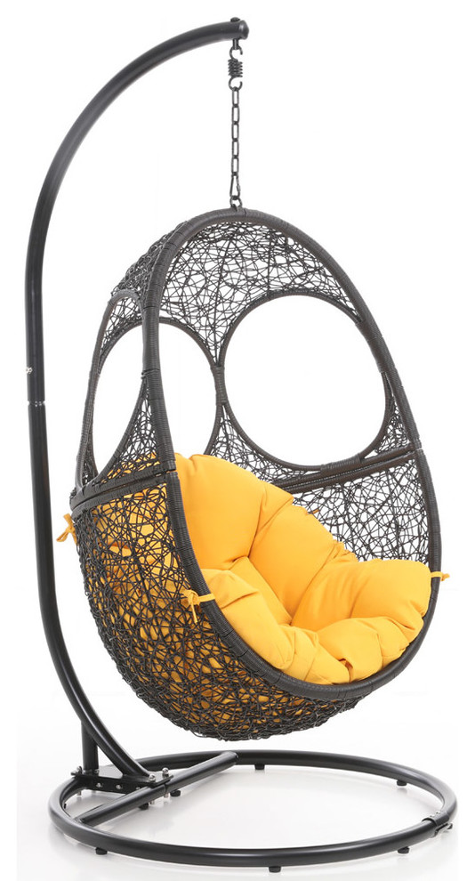 Modern Malaga Swing Chair   Contemporary   Hammocks And Swing Chairs   by Zuri Furniture  Houzz