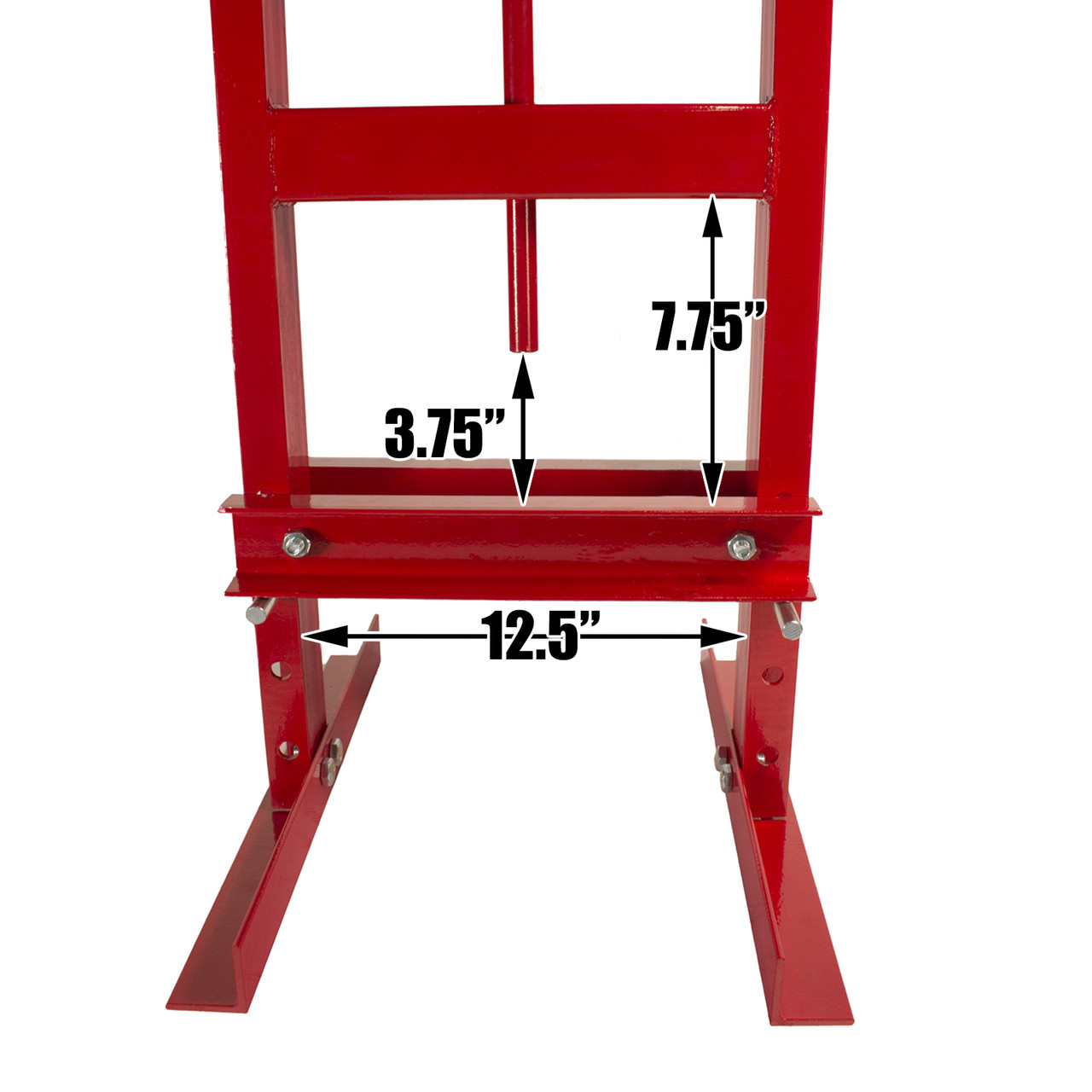 Dragway Tools 6-Ton Hydraulic Shop Press Benchtop with Plates H Frame