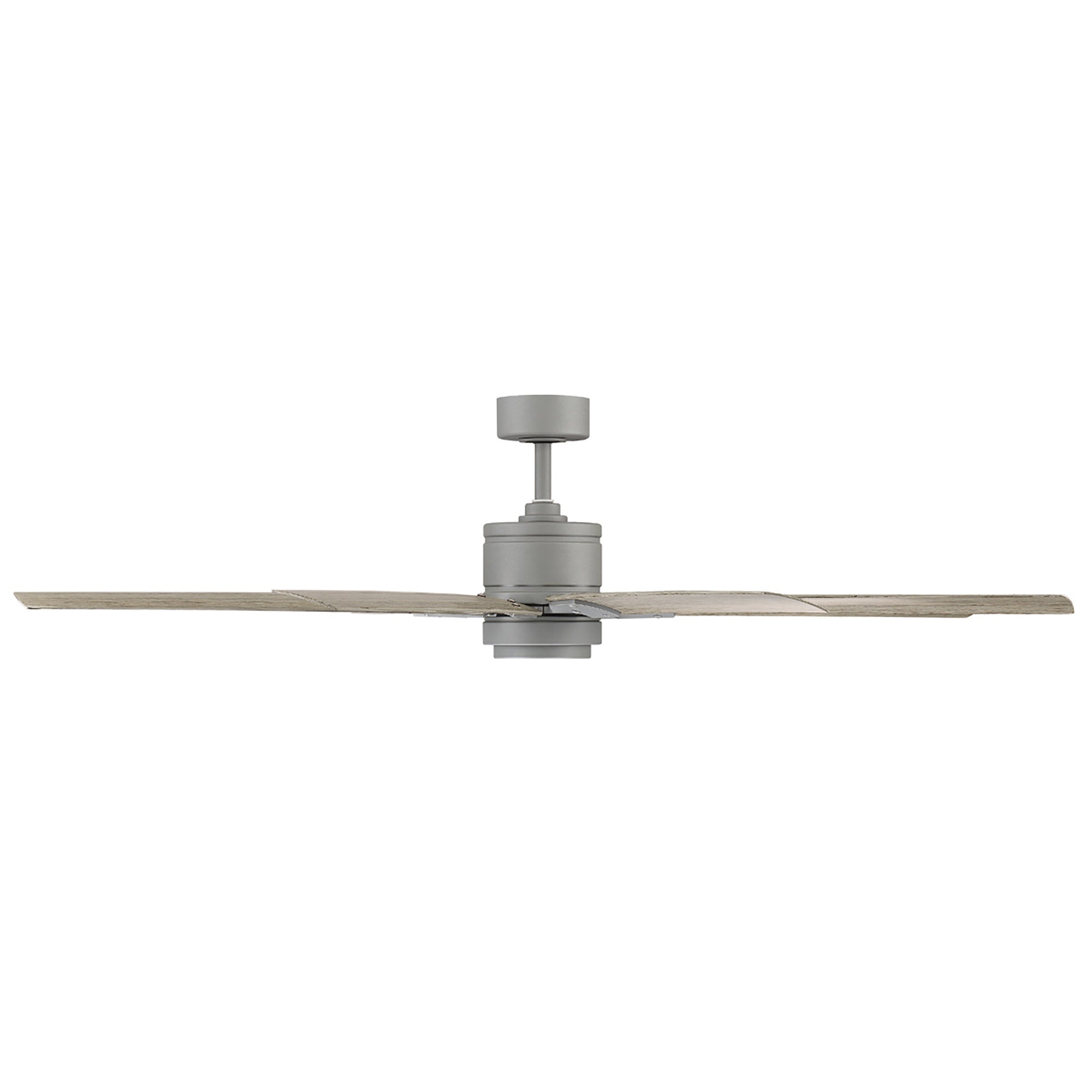 Renegade Indoor and Outdoor 8-Blade Smart Ceiling Fan 66in Graphite Weathered Wood with 3000K LED Light Kit and Remote Control