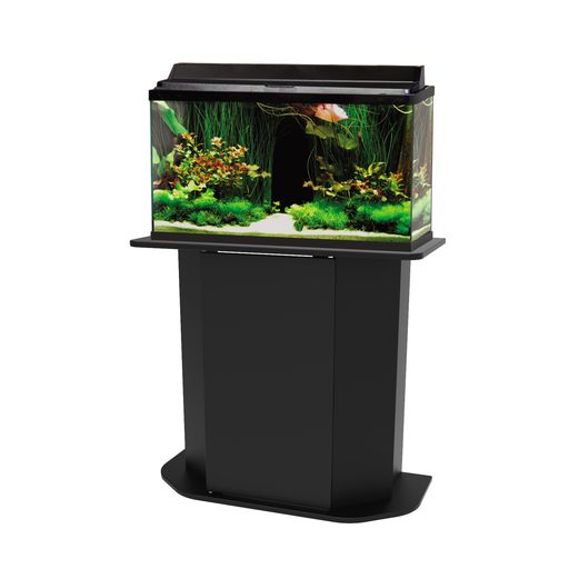 Wood 20-29 Gallon Aquarium Stand， Black