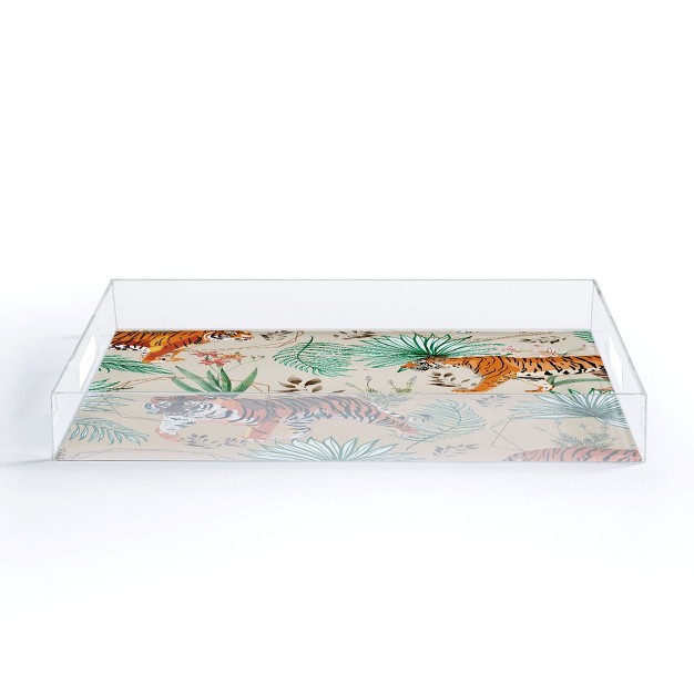 83 Oranges Tropical And Tigers Acrylic Tray Deny Designs