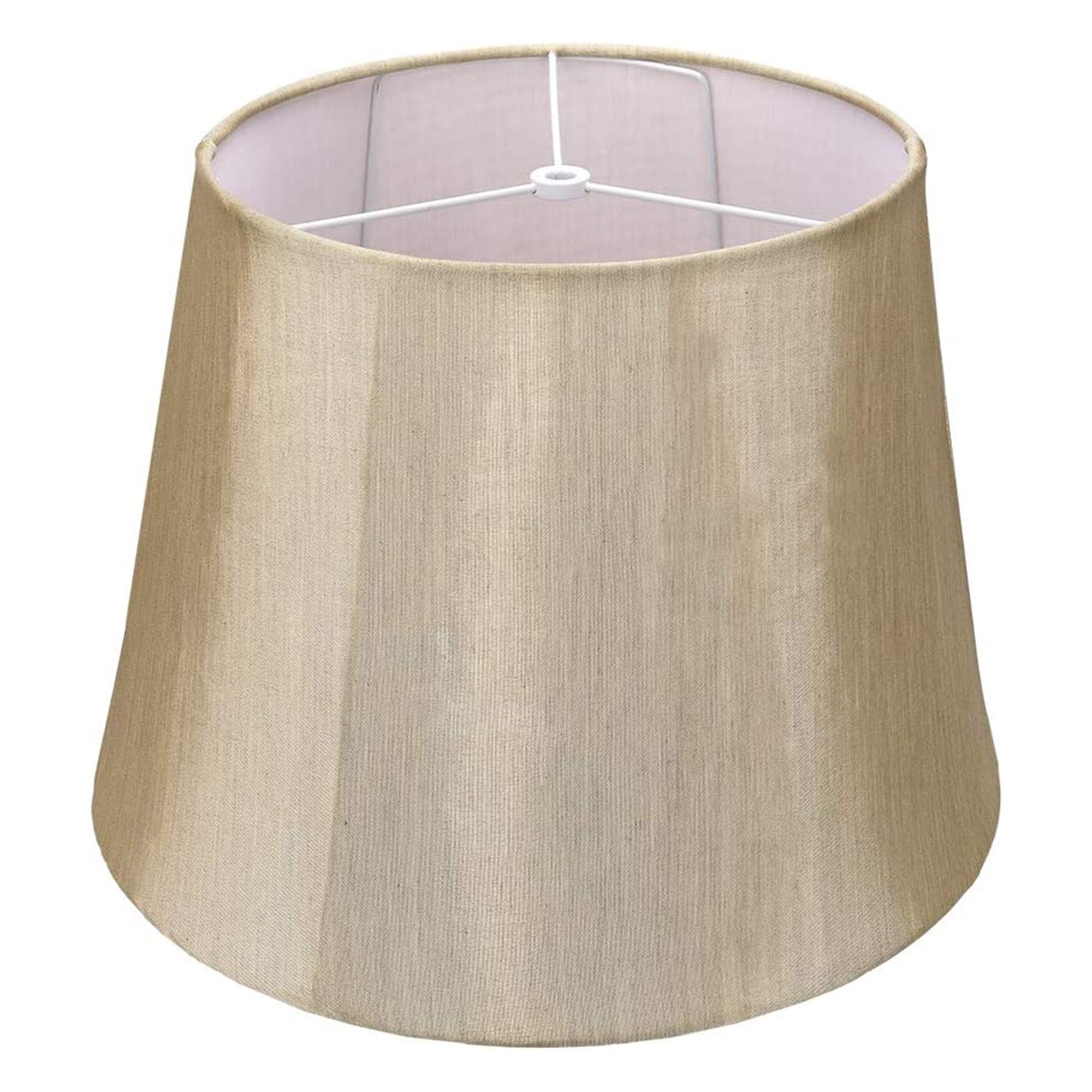 ALUCSET Foldable Drum Lampshades with Spider Installation， Set of 2， Gold