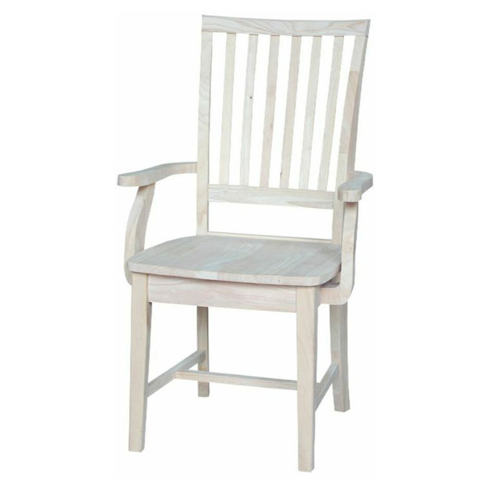 International Concepts Wood Mission Side Chair with Arms - 39.2