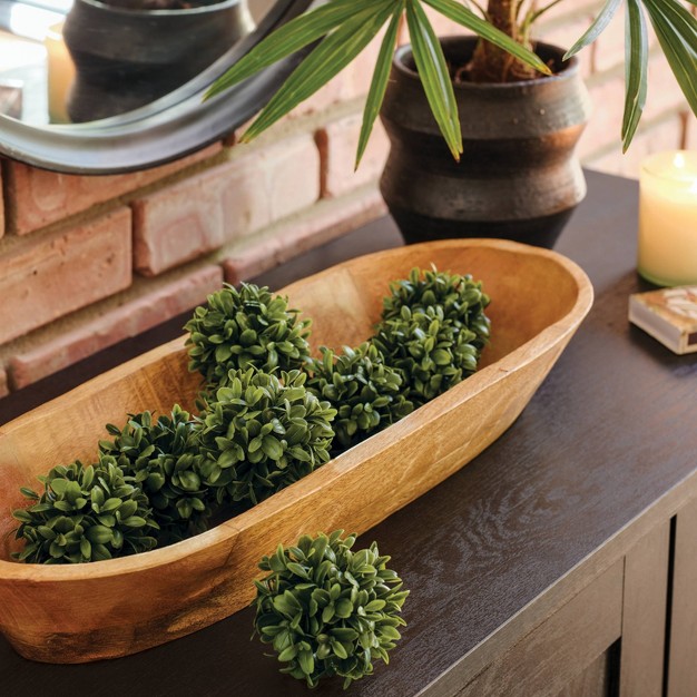 Artificial Boxwood Filler Dark Green