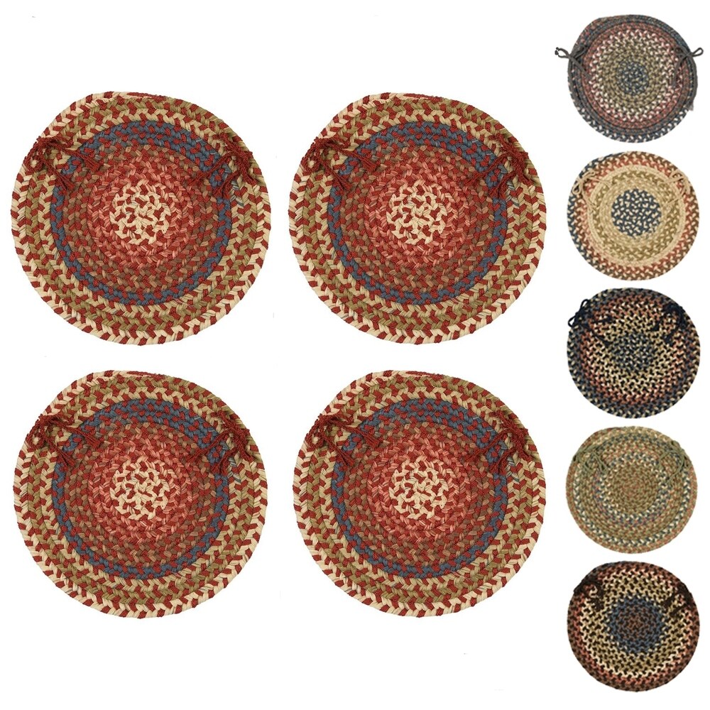 Cove Spacedye Multi Round Chair Pads (Set of 4)