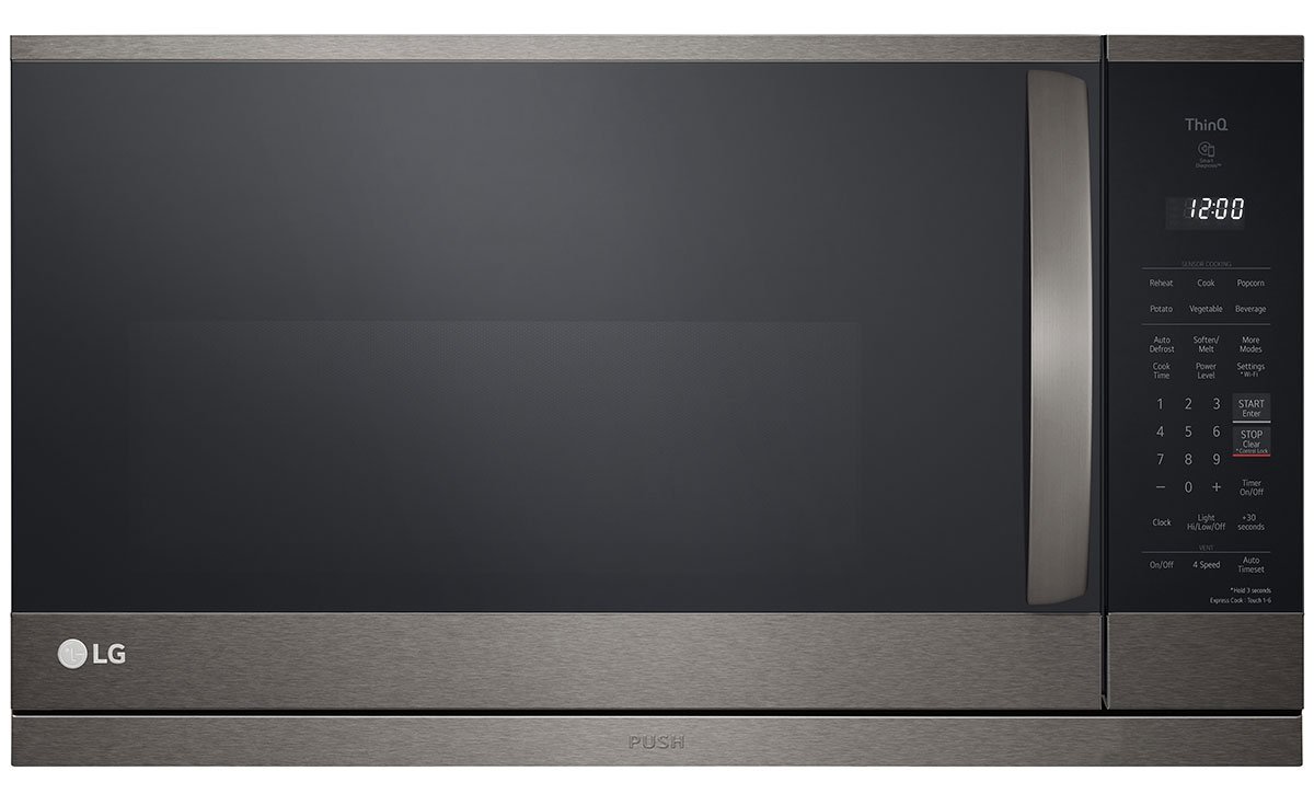 LG 2.1 Cu. Ft. PrintProof Black Stainless Steel Wi-Fi Enabled Over-The-Range Microwave Oven With EasyClean