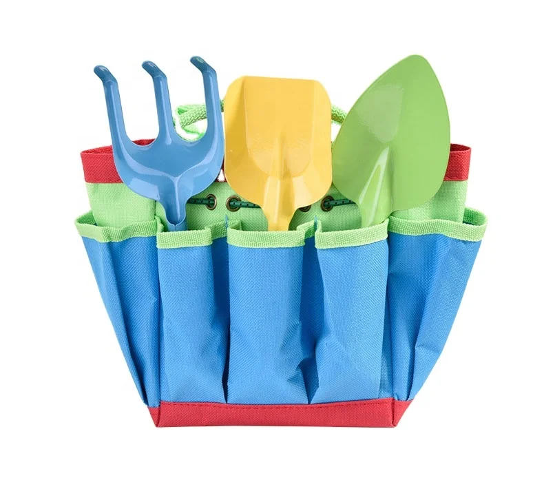 Mini kids gardening tool set with bag garden hand tool set garden cultivator tool